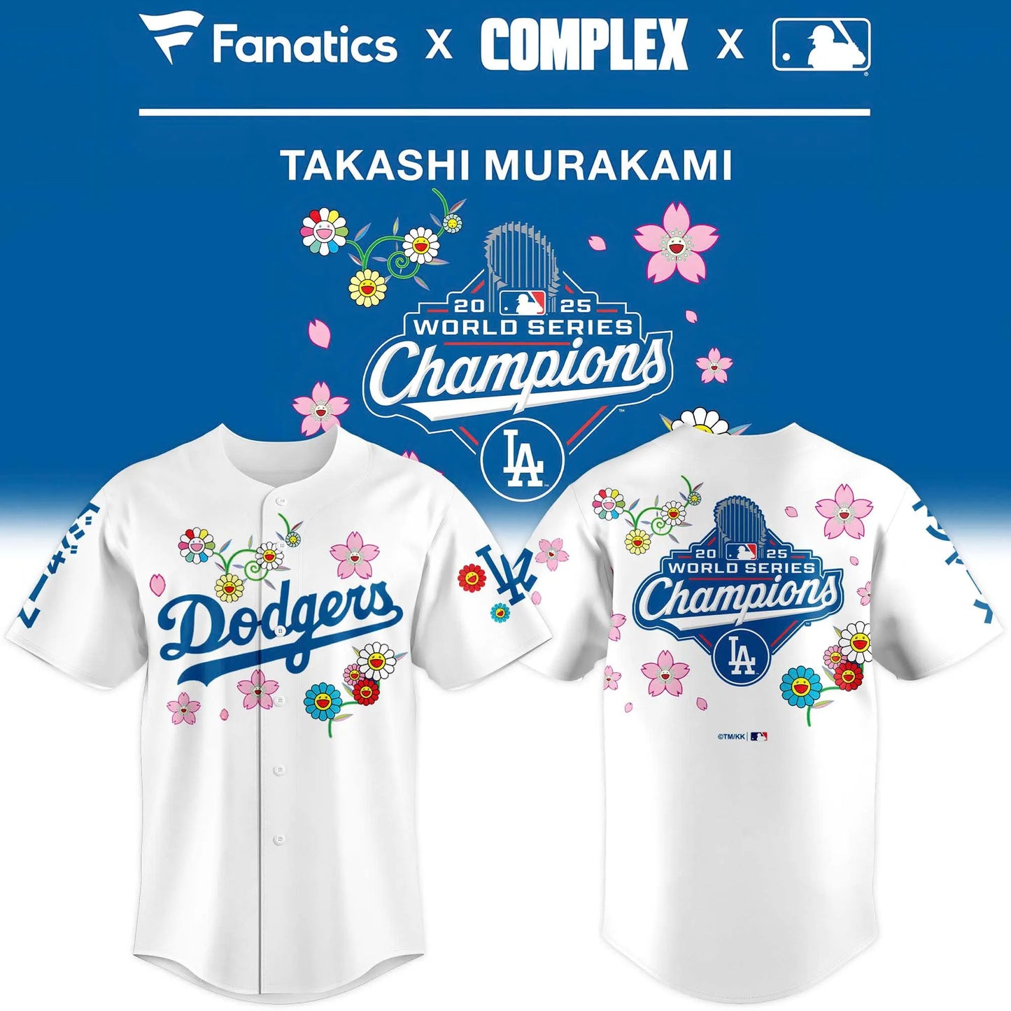 Los Angeles Dodgers 2025 WS Champions x Takashi Murakami Limited Edition Jersey