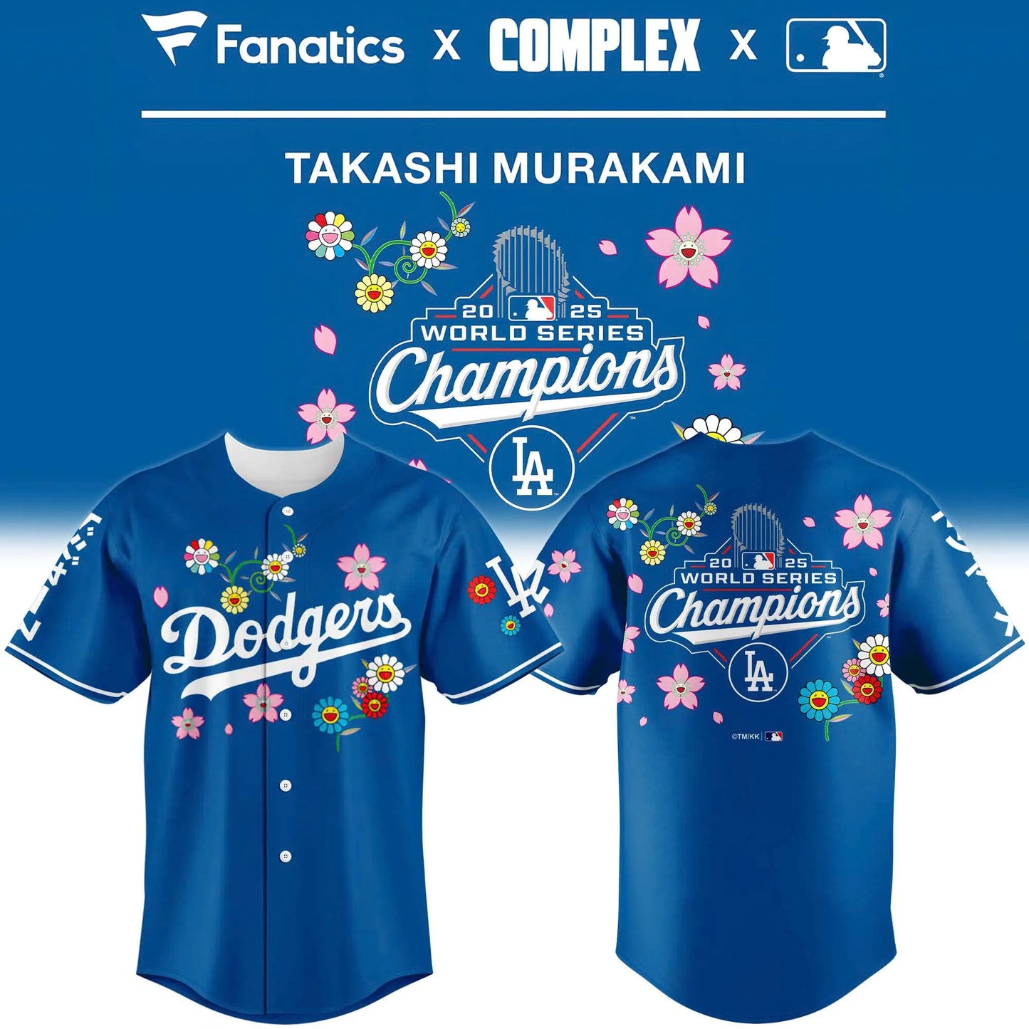 Los Angeles Dodgers 2025 WS Champions x Takashi Murakami Limited Edition Jersey
