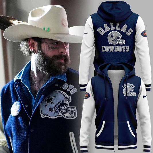 2025 Limited Edition Dallas Cowboys x Post Malone Zip Hoodie