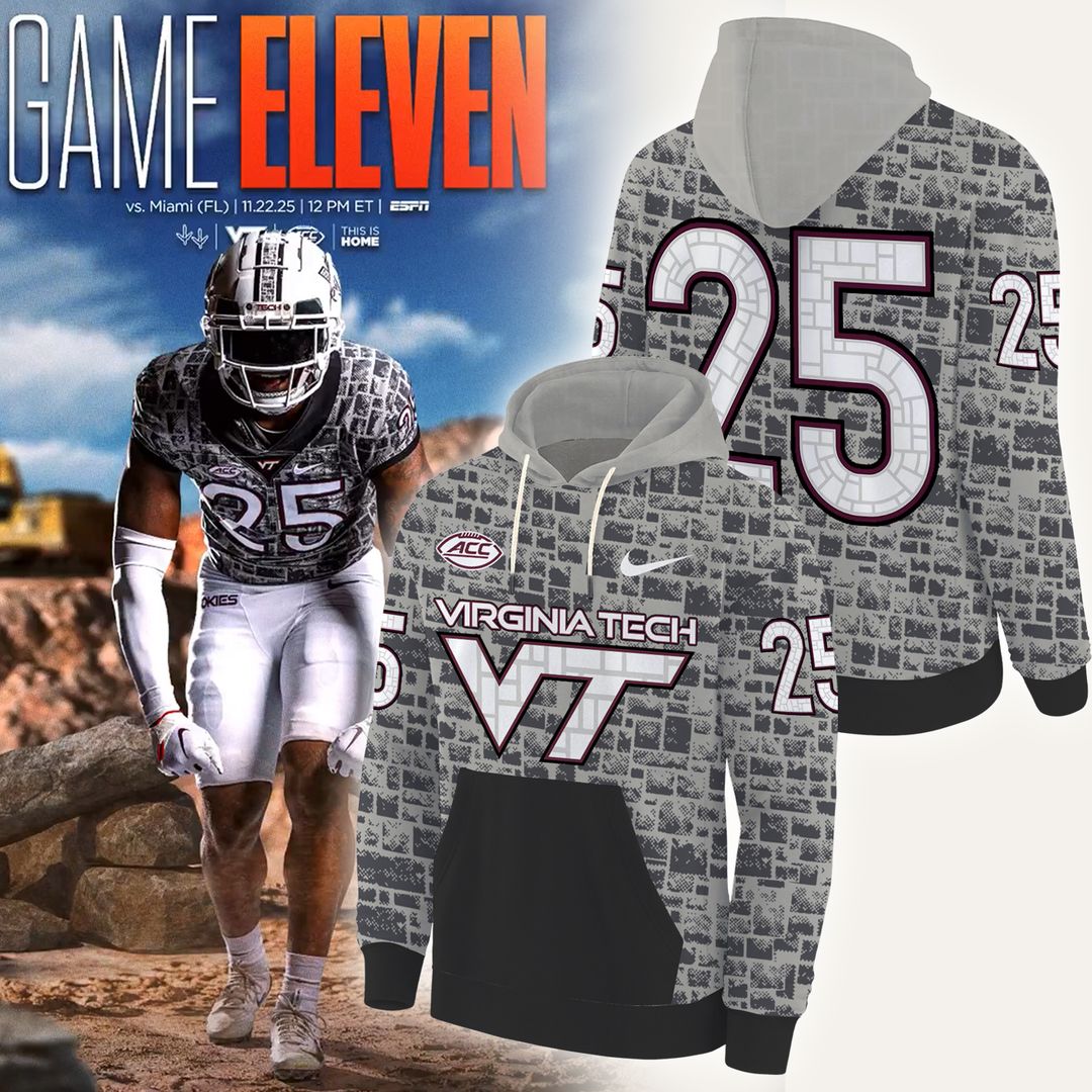 Limited Edition Hoodie Virginia Tech Football 2025 New Hoodie