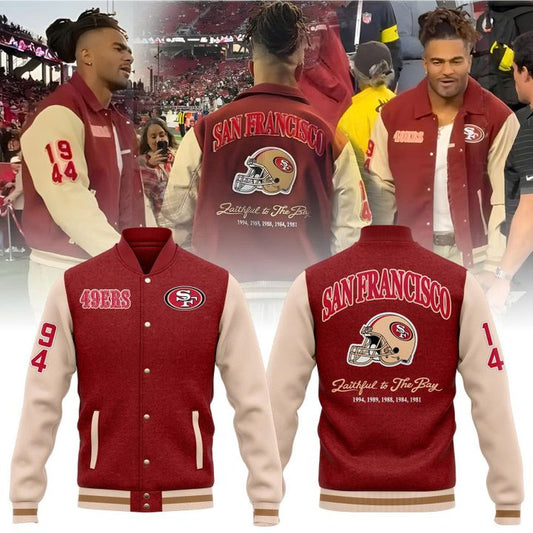 2025 Limited edition Jacket Fred Warner for fans San Francisco 49ers