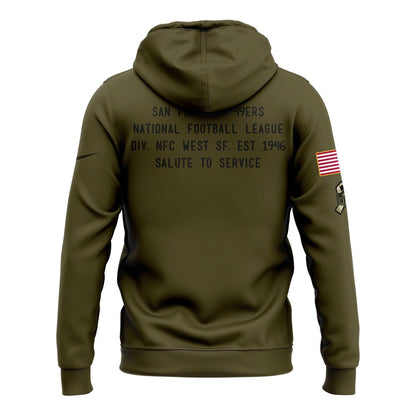 San Francisco 49ers Salute To Service Hoodie