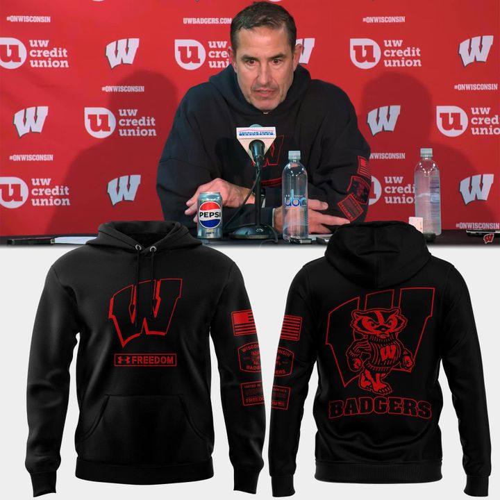 Wisconsin Badgers football Coach Luke Fickell Limited Edition Hoodie 2025