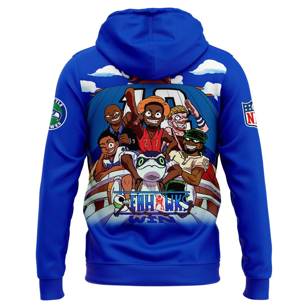 Seattle Seahawks x One Piece 2025 Hoodie