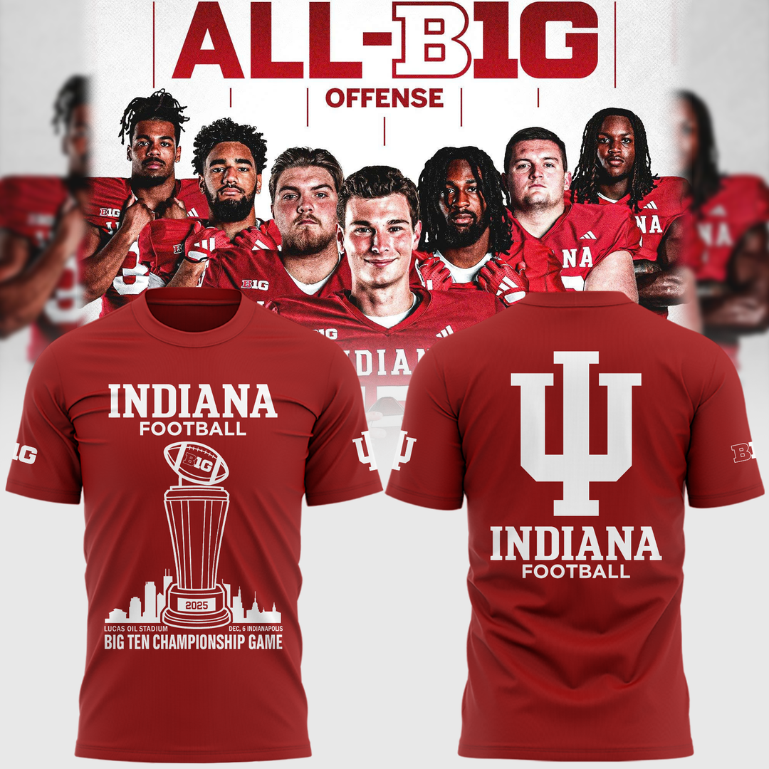 India Football 2025 Big Ten Champs Tshirt