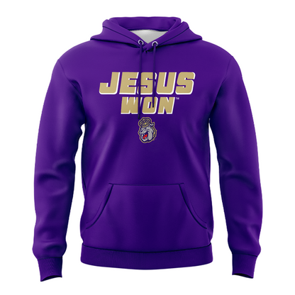 2025 limited edition Hoodie JMU Football Jesus Won