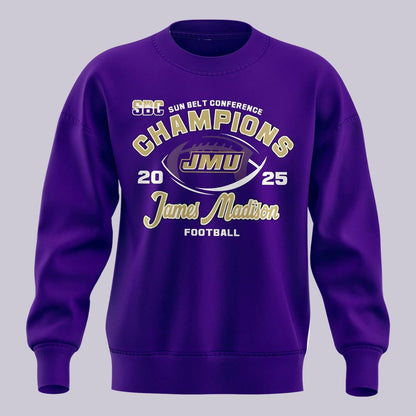 2025 limited edition sweatshirt JMU Football Champions for fans