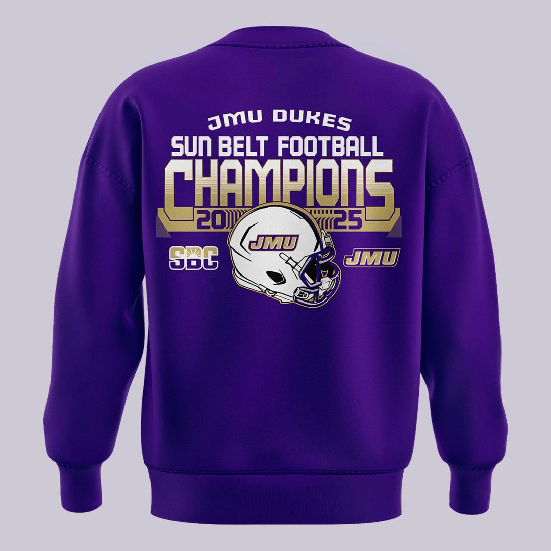 2025 limited edition sweatshirt JMU Football Champions for fans