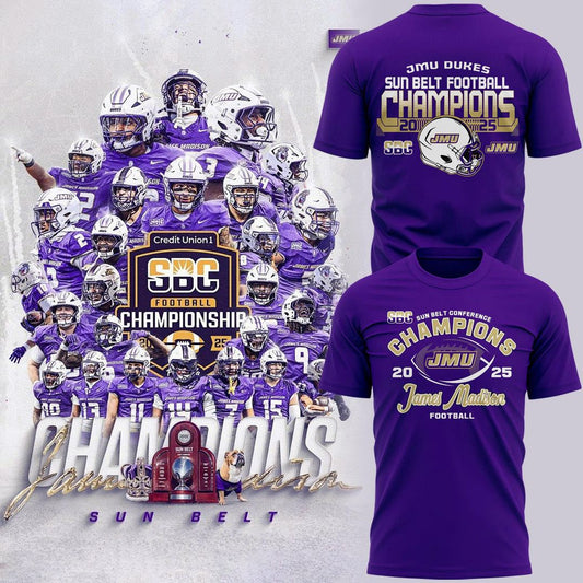 2025 limited edition t-shirt JMU Football Champions for fans