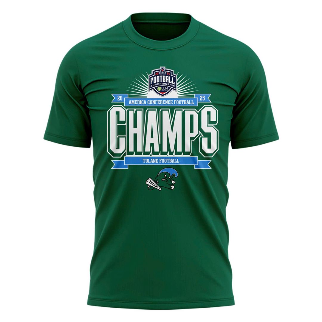 2025 limited edition t-shirt Tulane Football Champions