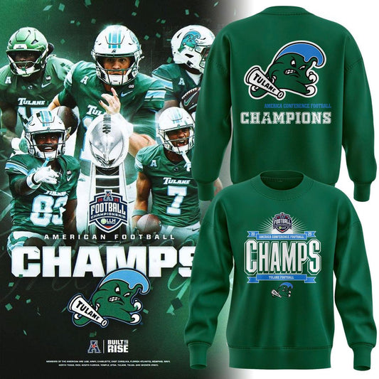 2025 limited edition sweatshirt Tulane Football Champions