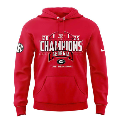 Georgia Bulldogs 2025 SEC Conference Champions Combo Hoodie