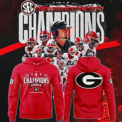 Georgia Bulldogs 2025 SEC Conference Champions Combo Hoodie