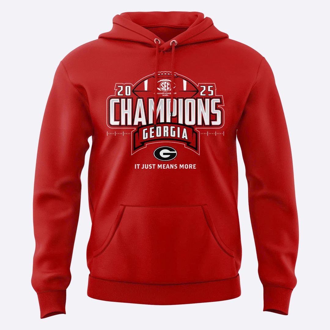Georgia Bulldogs 2025 SEC Conference Champions Combo Hoodie