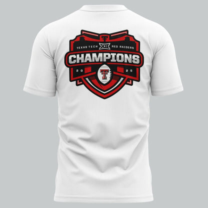 Texas Tech Red Raiders 2025 CHAMPIONS Big12 Football Combo T-shirt