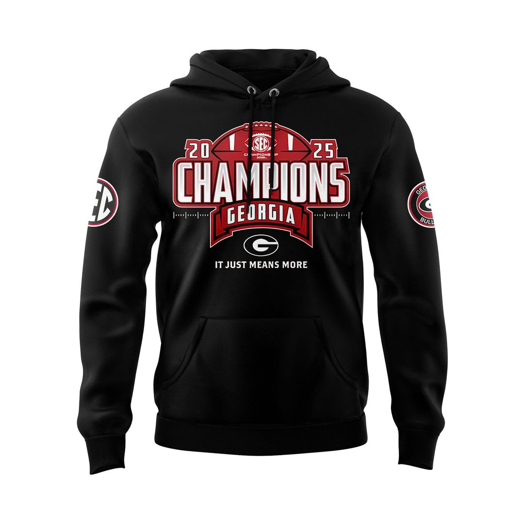 Georgia Bulldogs 2025 SEC Conference Champions Combo Hoodie