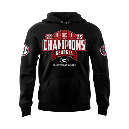 Georgia Bulldogs 2025 SEC Conference Champions Combo Hoodie