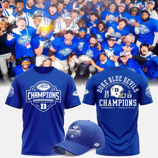 Duke Blue Devils football 2025 ACC Champs Combo T-Shirt