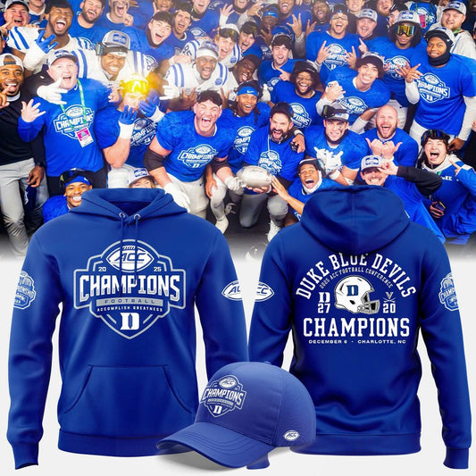 Duke Blue Devils football 2025 ACC Champs Combo Hoodie