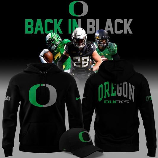Oregon Ducks Football Back In Black 2025 Combo Hoodie