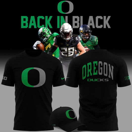 Oregon Ducks Football Back In Black 2025 Combo T-shirt
