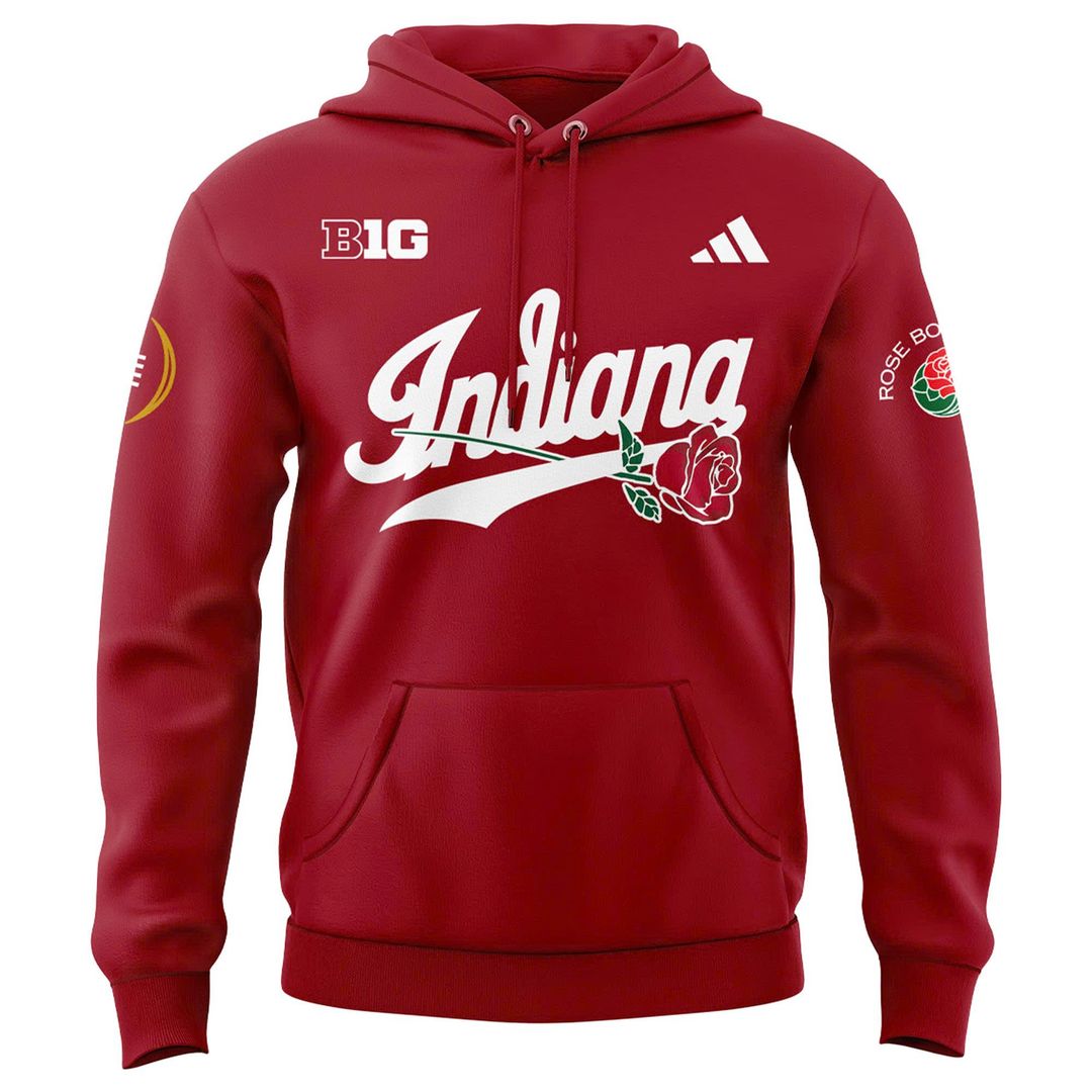Indiana Hoosiers 2025 Rose Bowl Game Hoodie