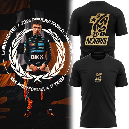 Limited Edition 2025 Lando Norris World Champions Combo T-Shirt