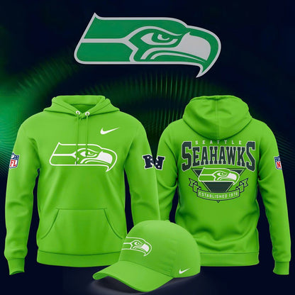 Seattle Seahawks Neon Green Special Hoodie