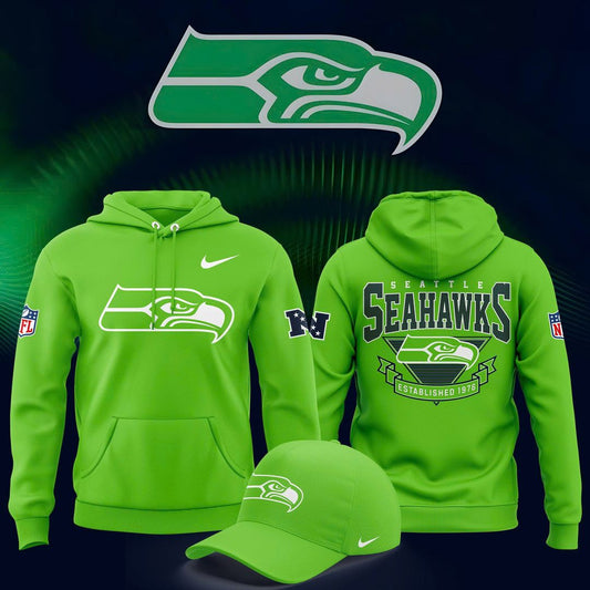 Seattle Seahawks Neon Green Special Hoodie