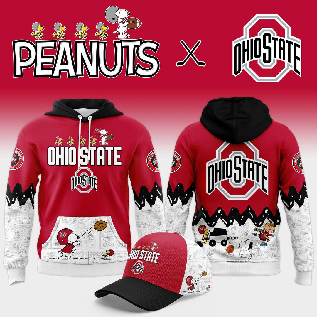 Ohio State Football Peanuts Night 2025 Special Combo Hoodie