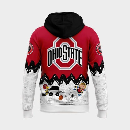 Ohio State Football Peanuts Night 2025 Special Combo Hoodie