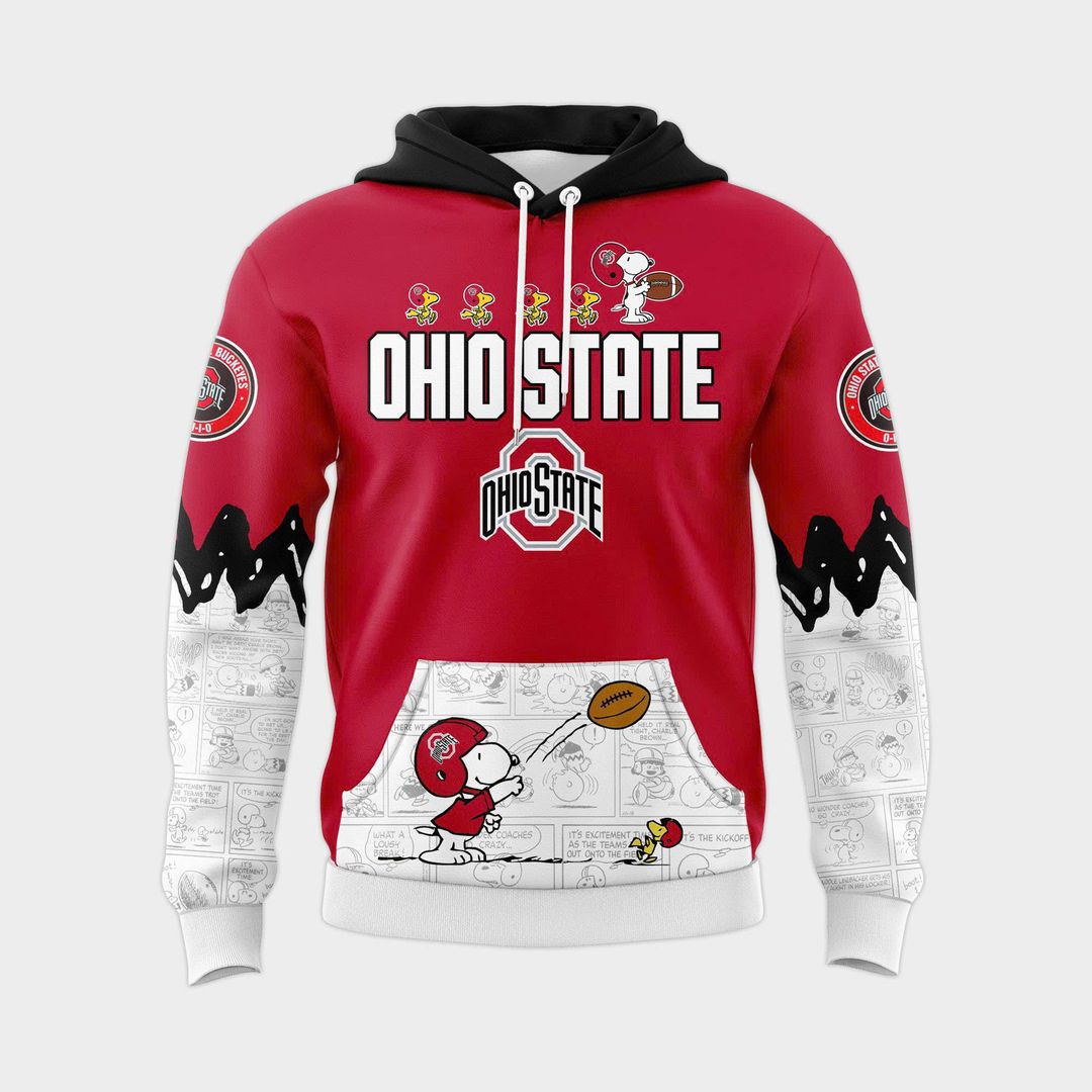 Ohio State Football Peanuts Night 2025 Special Combo Hoodie