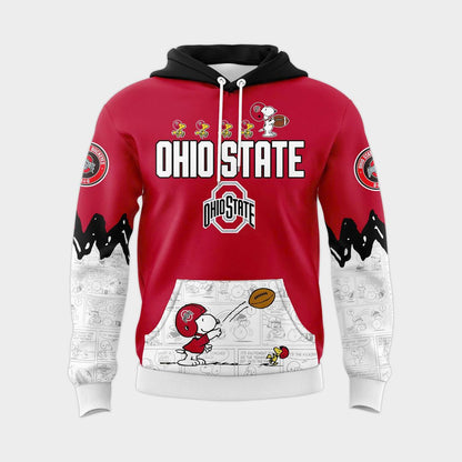 Ohio State Football Peanuts Night 2025 Special Combo Hoodie