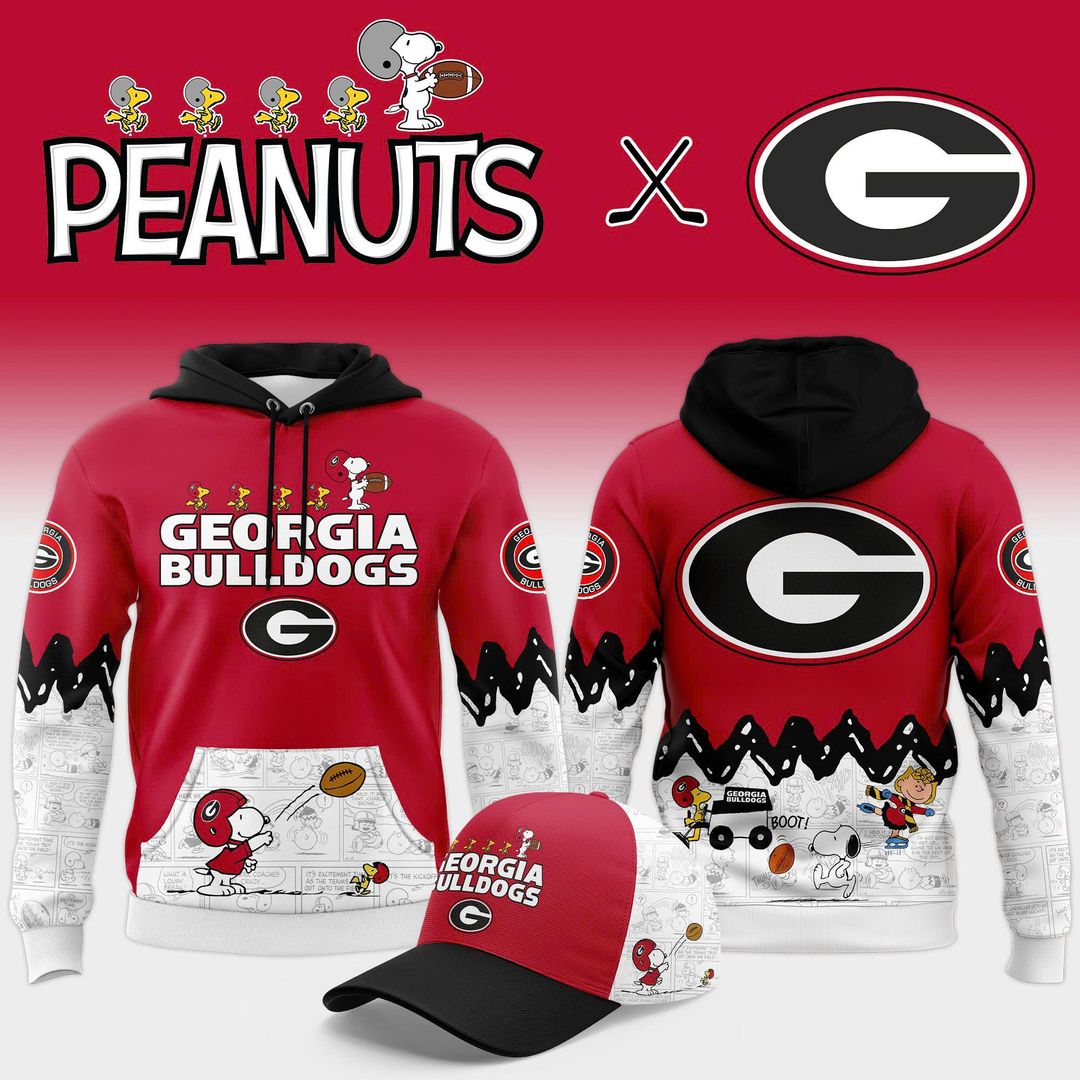 Georgia Bulldogs Peanuts Night 2025 Special Combo Hoodie