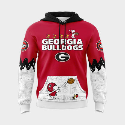 Georgia Bulldogs Peanuts Night 2025 Special Combo Hoodie