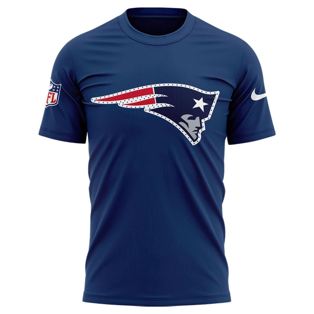 New England Patriots Navy Primetime Club Logo TShirt