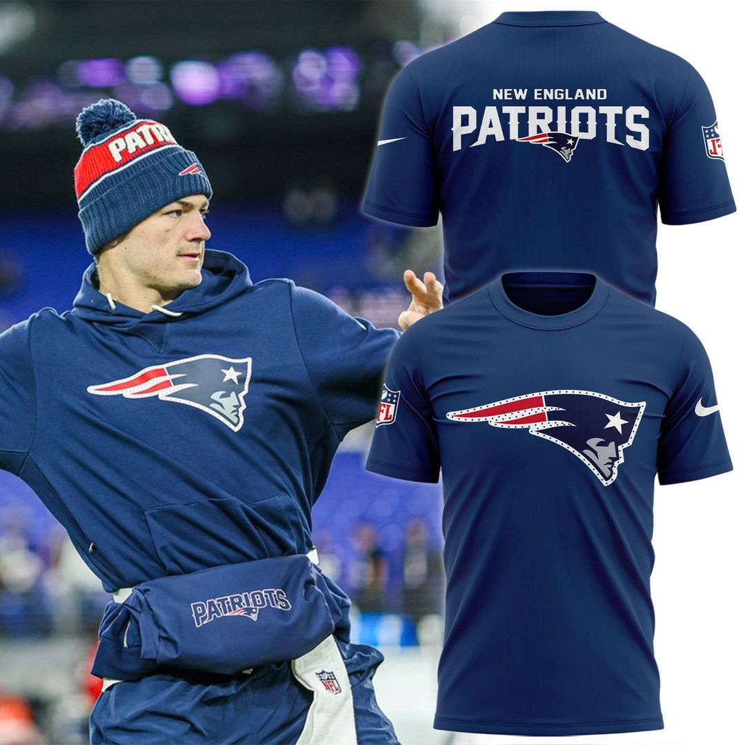 New England Patriots Navy Primetime Club Logo TShirt