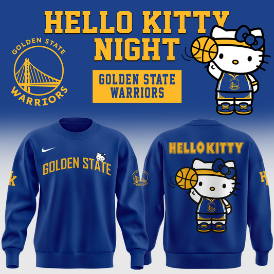Special New Edtion Golden State Warriors x Hello Kitty 2026 Sweatshirt