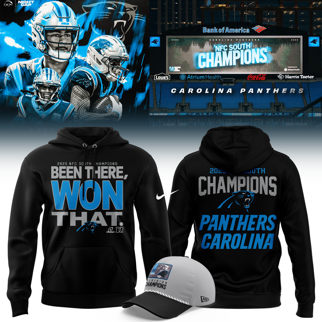Carolina Panthers 2025 AFC EAST Division Champions Been There Won That Combo Hoodie