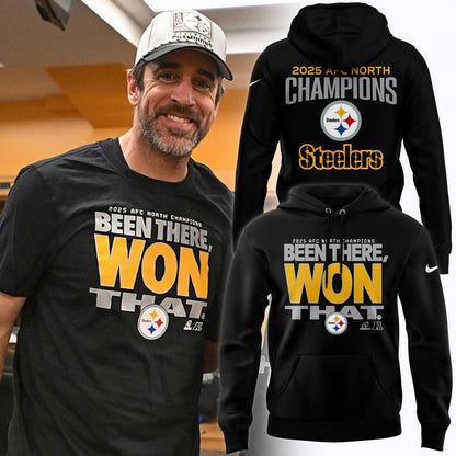 Pittsburgh Steelers 2025 AFC North Division Champions Combo Hoodie
