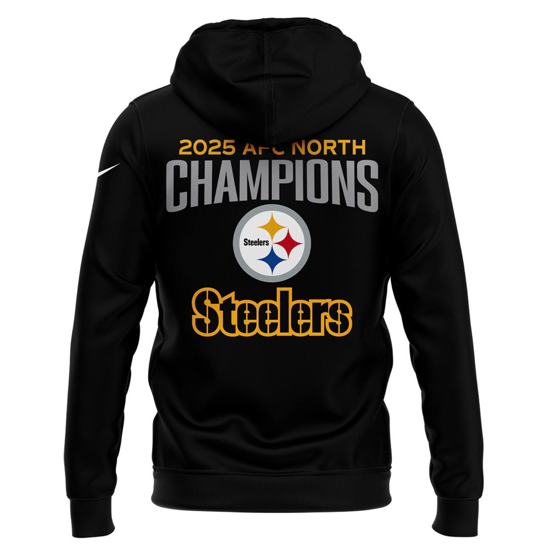 Pittsburgh Steelers 2025 AFC North Division Champions Combo Hoodie