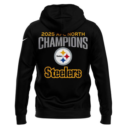 Pittsburgh Steelers 2025 AFC North Division Champions Combo Hoodie