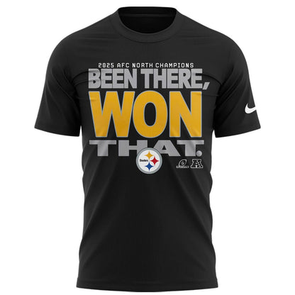 Pittsburgh Steelers 2025 AFC North Champions Been there, won that Combo T-Shirt
