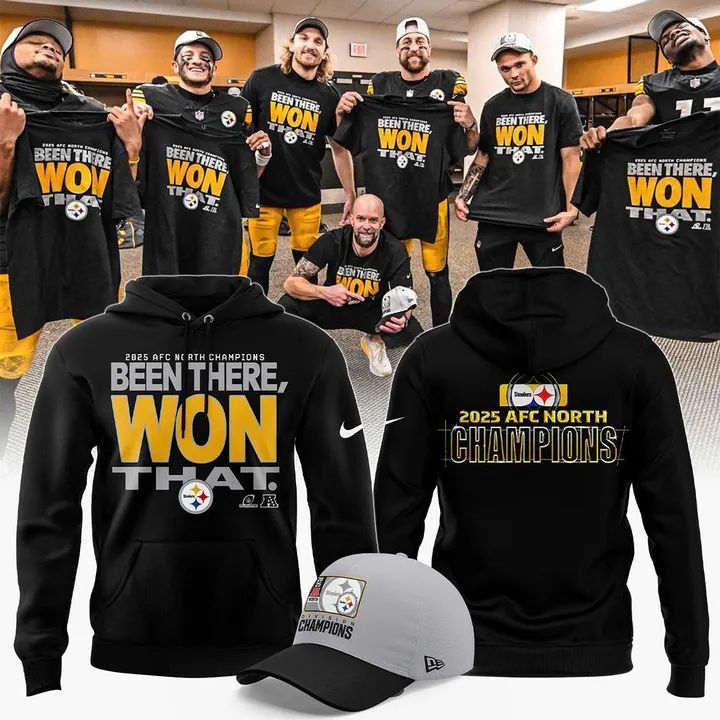 Pittsburgh Steelers 2025 AFC North Division Champions Combo Hoodie