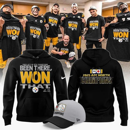 Pittsburgh Steelers 2025 AFC North Division Champions Combo Hoodie