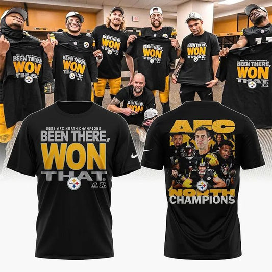 Pittsburgh Steelers 2025 AFC North Champions Been there, won that Combo T-Shirt