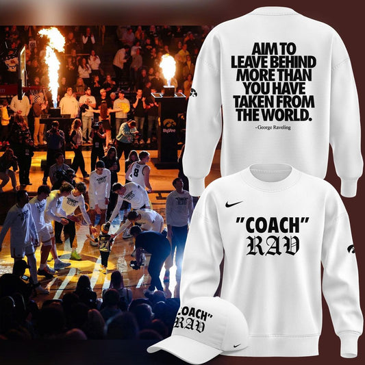 Honoring Coach Raveling Iowa Hawkeyes men's basketball Limited edition Sweatshirt