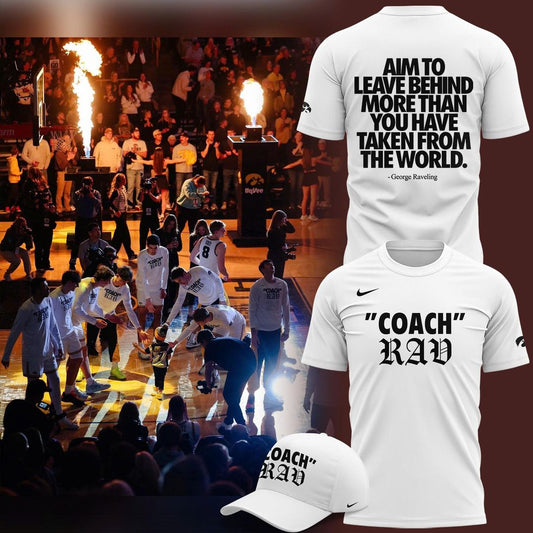 Honoring Coach Raveling Iowa Hawkeyes men's basketball Limited edition T-Shirt