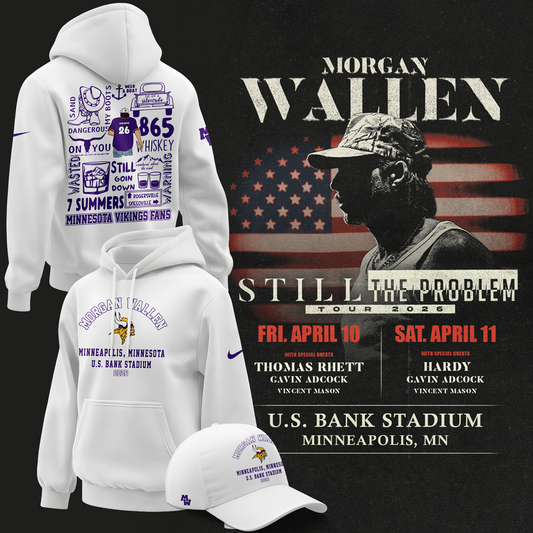 Minnesota Vikings 2026 Exclusive Morgan Wallen Hoodie