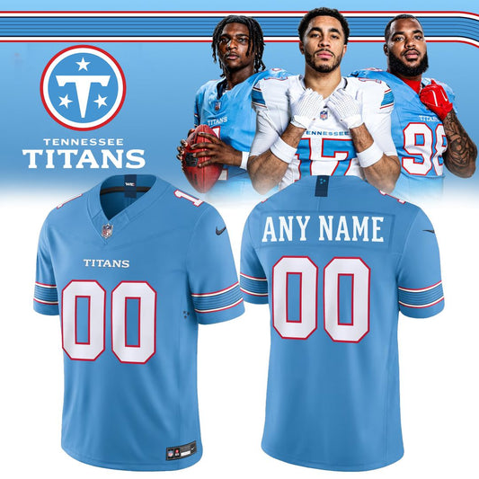Tennessee Titans Jeffery Simmons Vapor F.U.S.E. Sewn Down Limited Custom Jersey